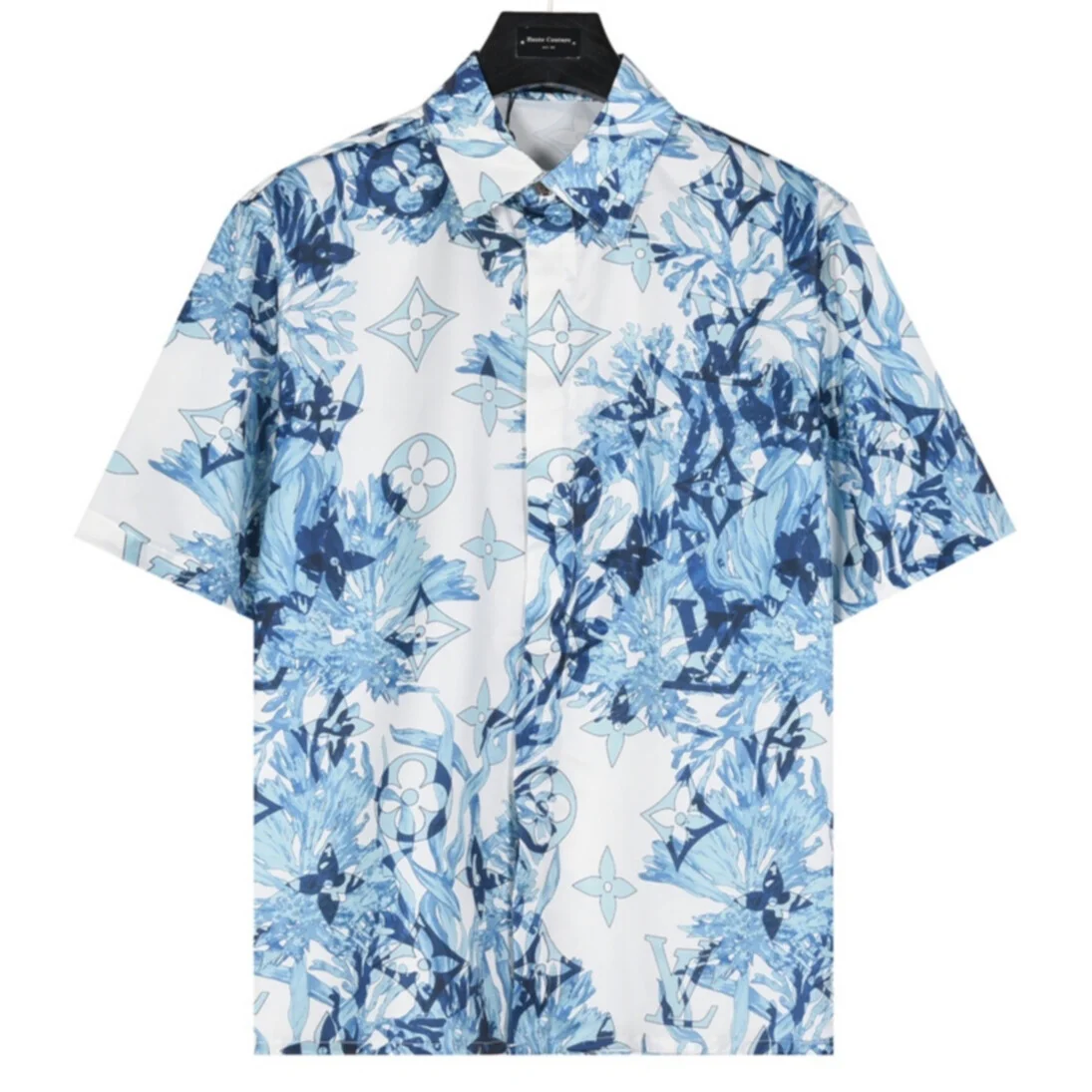 Camisa Louis Vuitton de Manga Curta– Estampa Floral Botânica